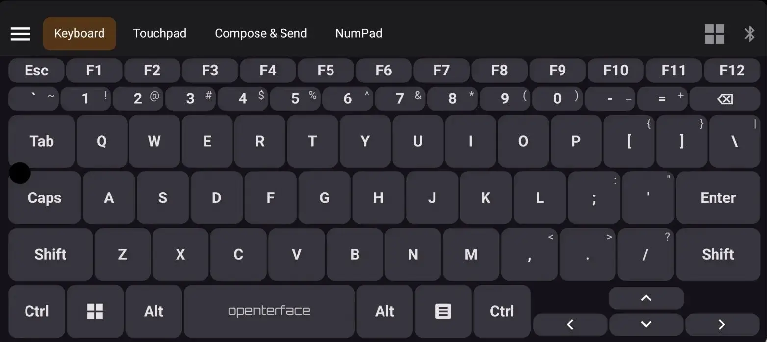 Teclado KM Basic a pantalla completa