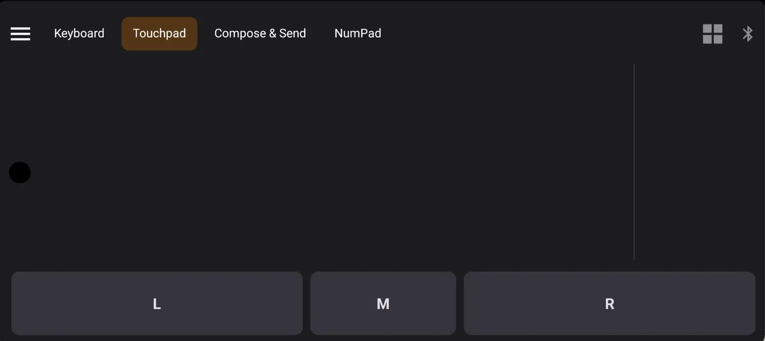 Basic touchpad mode