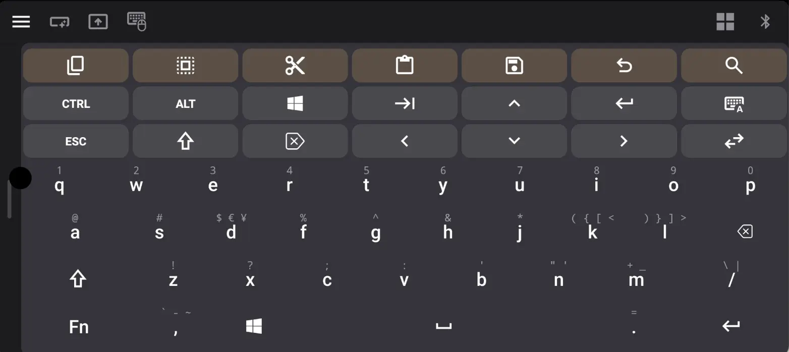 Pro landscape full keyboard