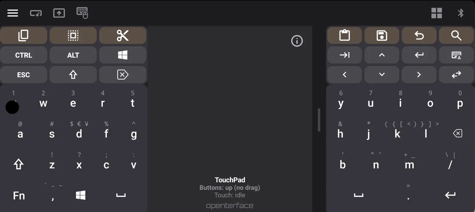 Pro landscape split keyboard